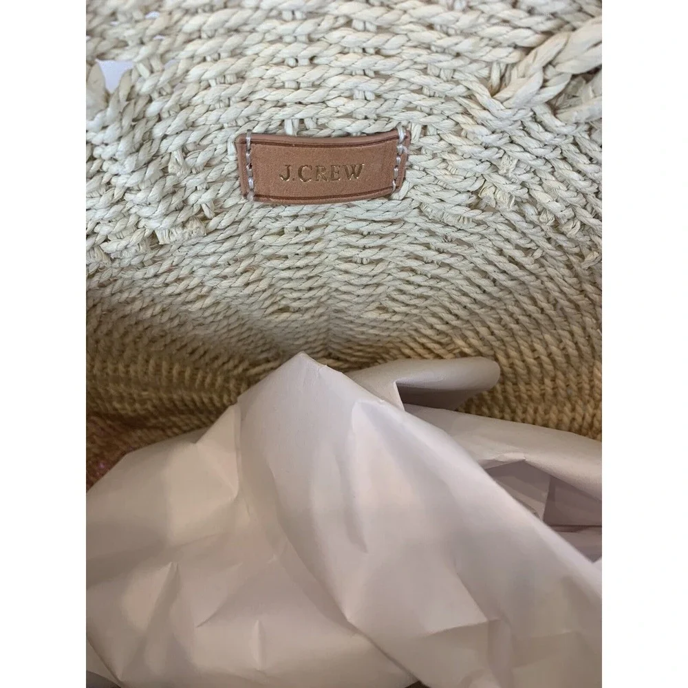 J Crew Women's‎ Round Wicker Purse Handbag